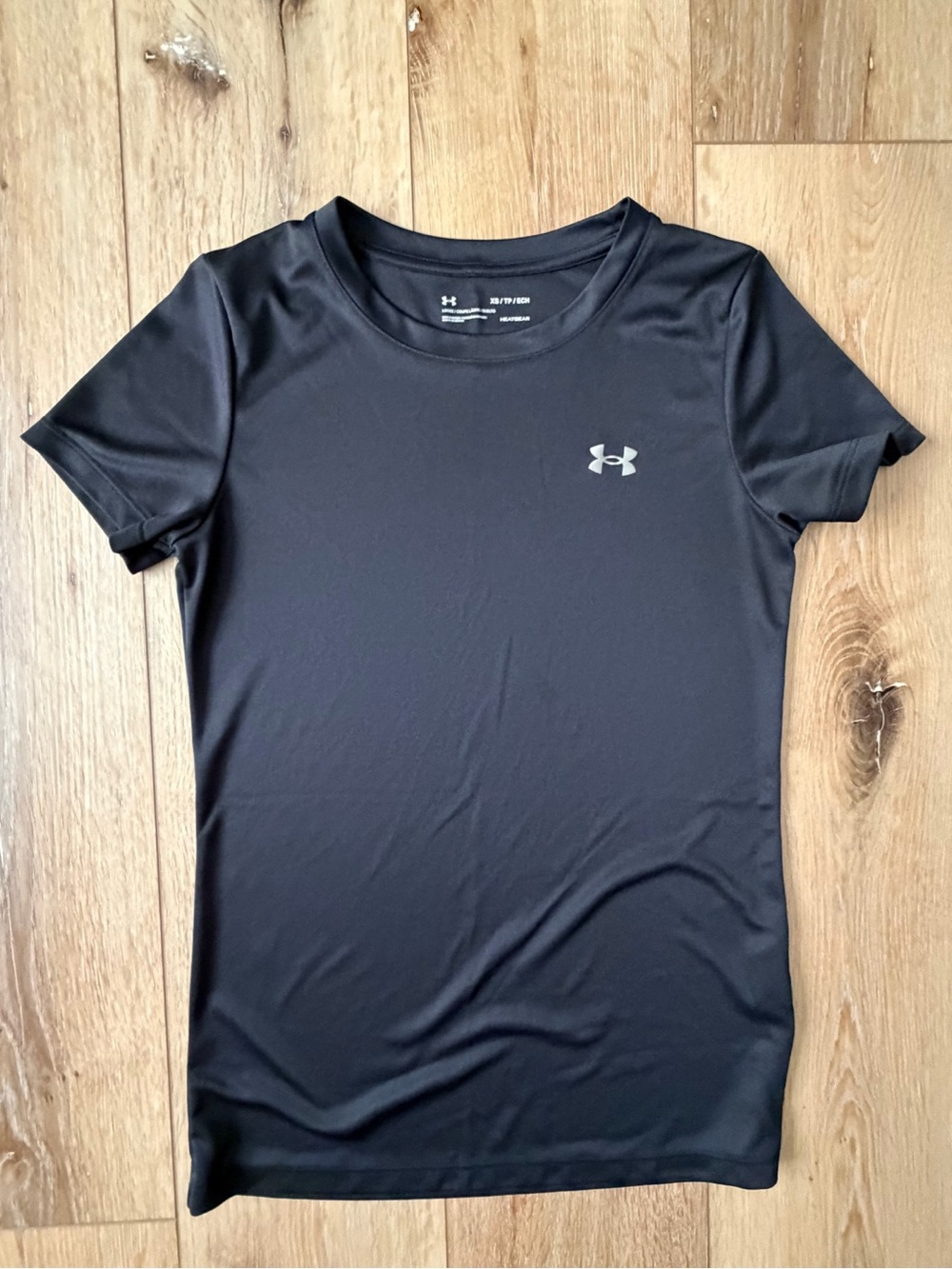 Under Armour Black Short Sleeve Tech Tee with Silver Logo